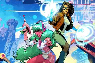 Galaxy and Dreamer in Justice League Intergalactic Special #1 variant cover art by Dan Mora cropped