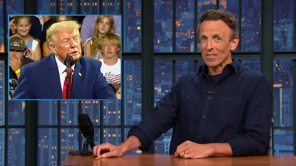 Donald Trump’s ‘Pinky Herman’ Remark Sparks a Late-Night Roast image