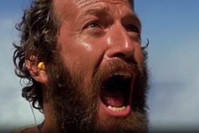 Odysseus with ear plugs in Elon Musk The Odyssey