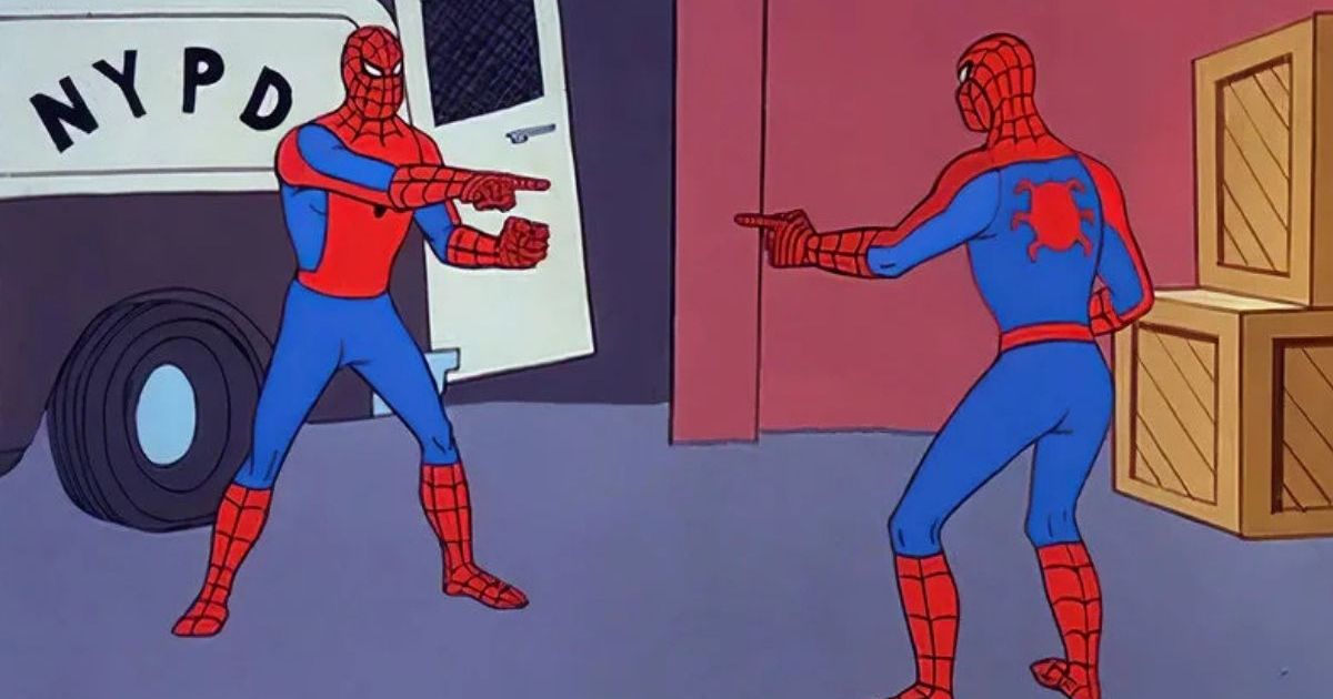 2 Famous Tom Hollands Finally Meet & Recreate Iconic Spider-Man Meme
