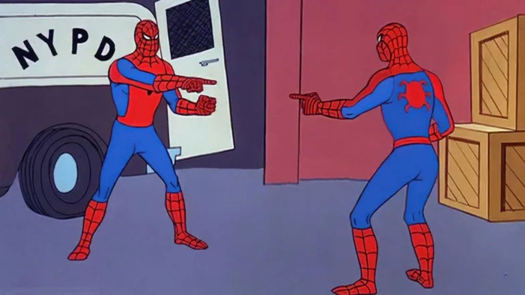 2 Famous Tom Hollands Finally Meet & Recreate Iconic Spider-Man Meme