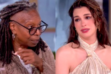 ‘No, don’t!’: Anne Hathaway Breaks Down in Tears After What Whoopi Goldberg Said