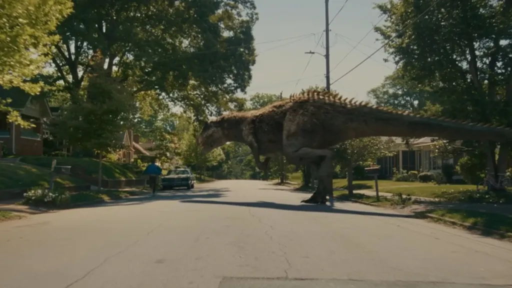 Dinosaurs Invade the Suburbs in Exciting New The End of Oak Street Posters image
