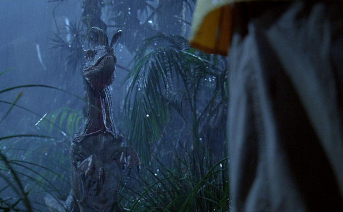 Dilophosaurus in Jurassic Park (1993)