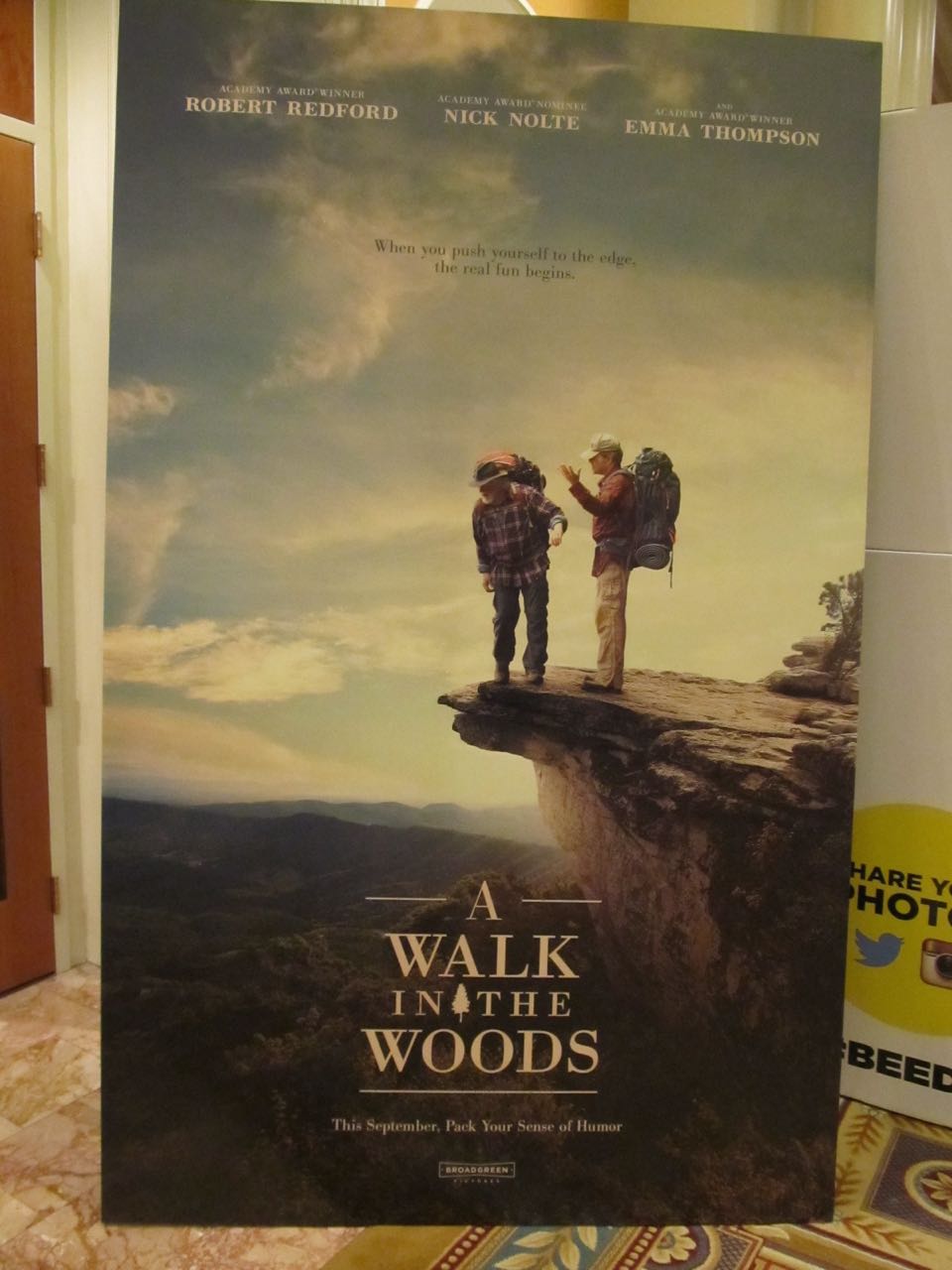 A Walk in the Woods poster CinemaCon