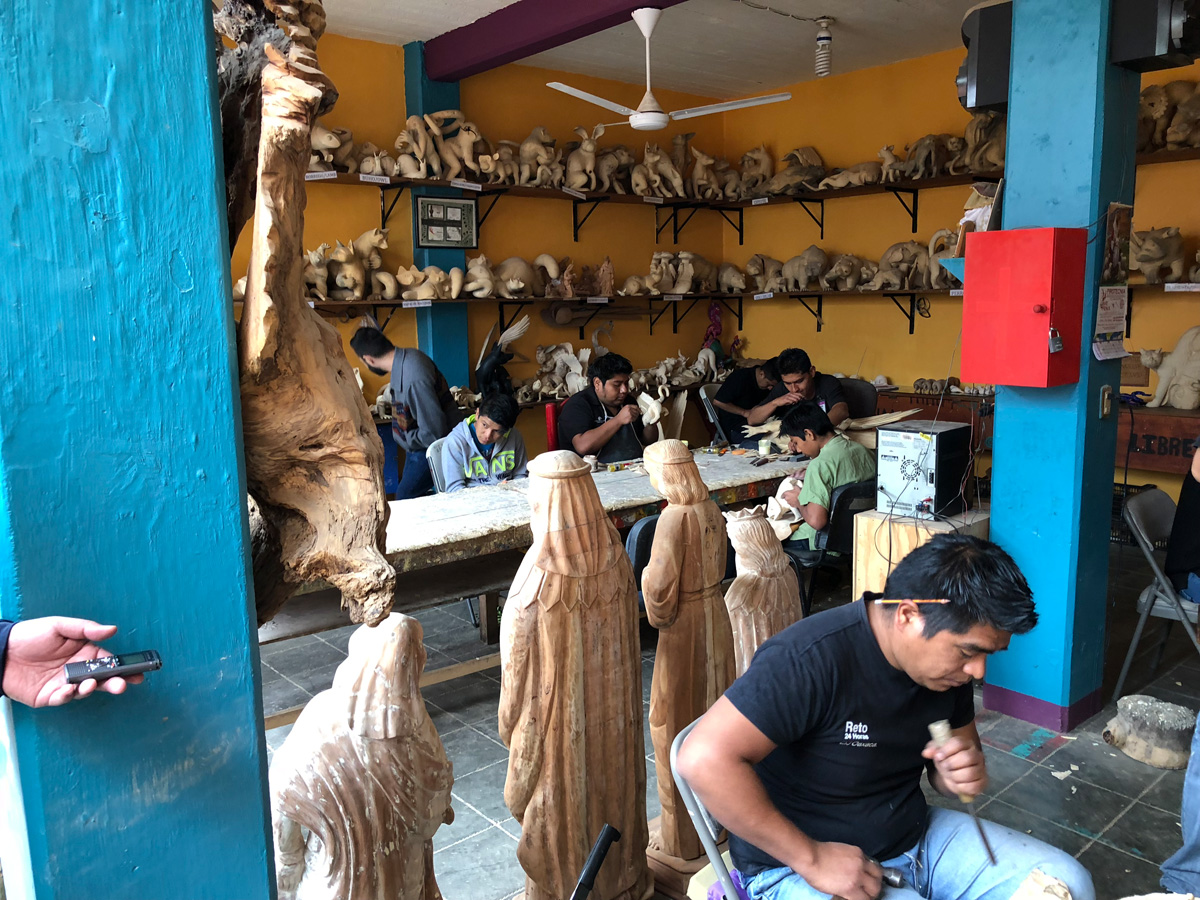 Jacobo and Maria Angeles Workshop & Alebrijes Crafts 