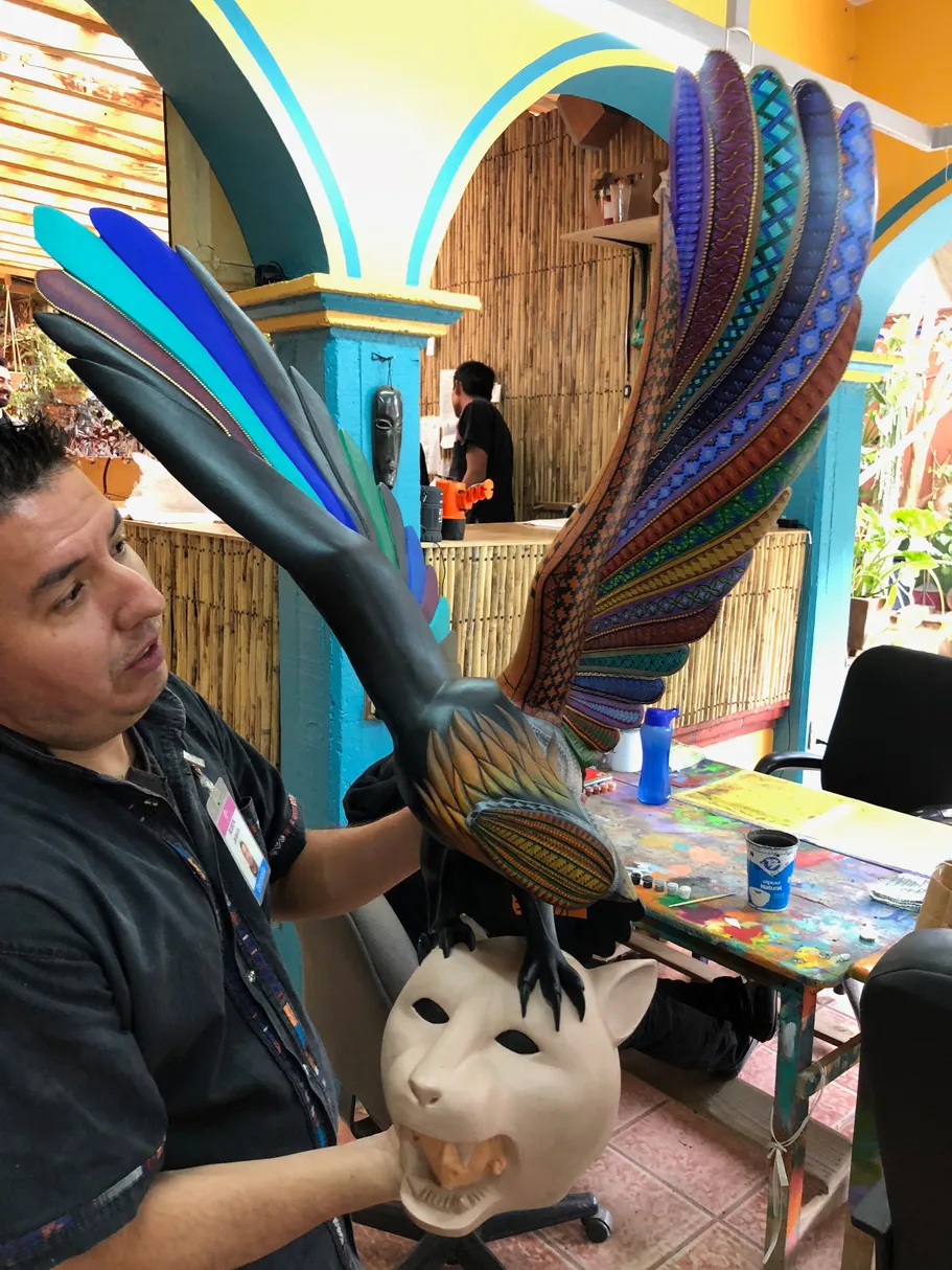Jacobo and Maria Angeles Workshop & Alebrijes Crafts 