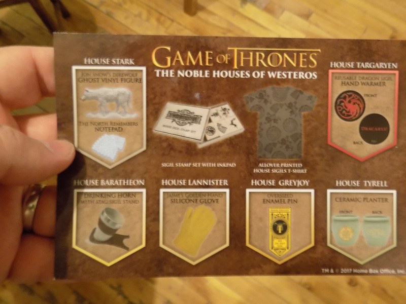 CultureFly Game of Thrones Box January 2018