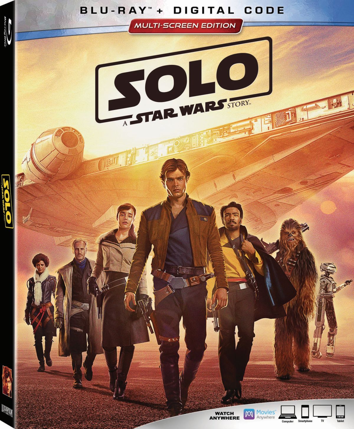 Solo: A Star Wars Story blu-ray cover