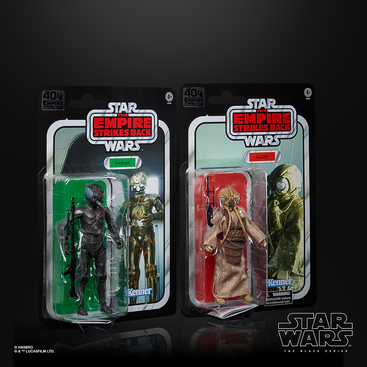 Star Wars The Black Series 6 Inch 4 Lom and Zuckuss Figure 2 Pack In Pck 4