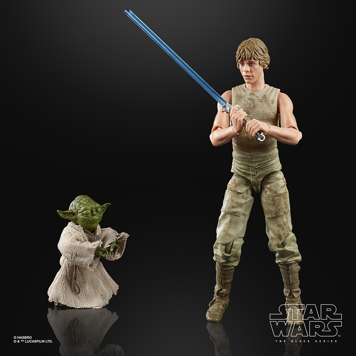 Star Wars The Black Series 6 Inch Luke Skywalker and Yoda Jedi Training Deluxe Figures Oop 1