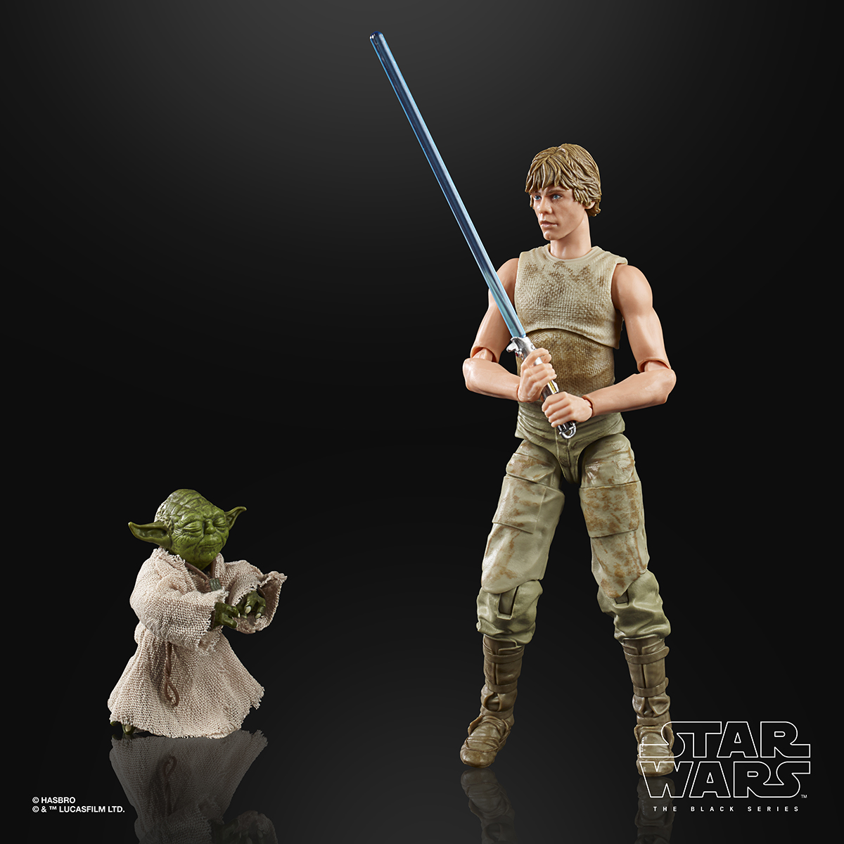 Star Wars The Black Series 6 Inch Luke Skywalker and Yoda Jedi Training Deluxe Figures Oop 5