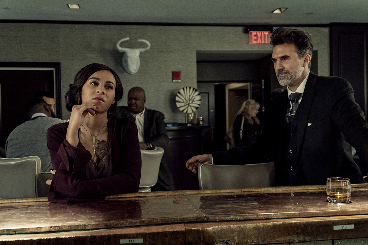 Jahkara J. Smith as Maggie Leigh, Paul Schneider as Jonathan Beckett - NOS4A2 _ Season 2- Photo Credit: Seacia Pavao/AMC