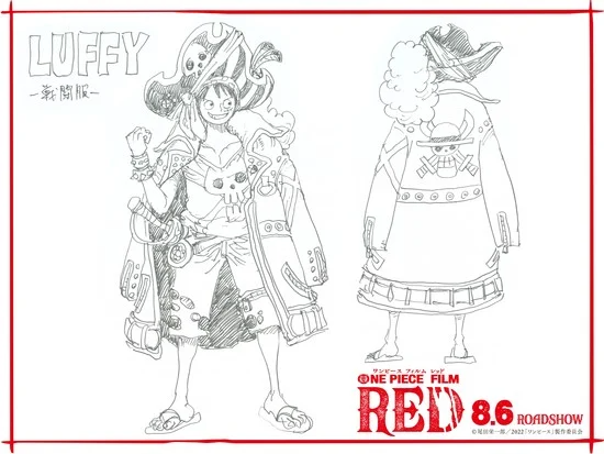 One Piece Film Red Luffy, Nami, Zoro Battle Designs Revealed