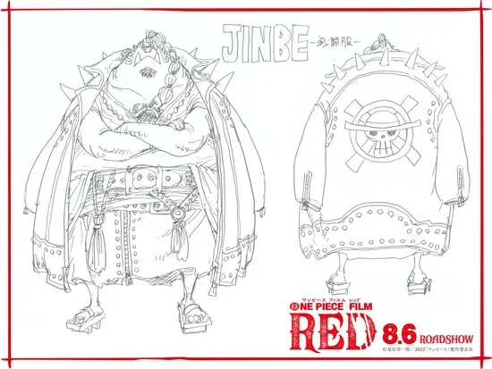One Piece Filme Red  Novas poses do bando com as roupas com