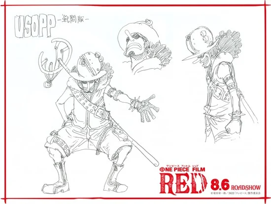 One Piece Filme Red  Novas poses do bando com as roupas com