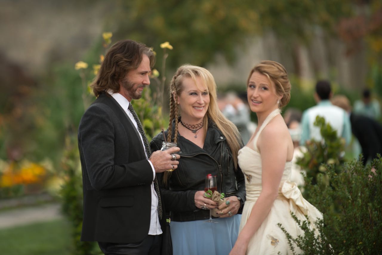 Greg (Rick Springfield), Ricki (Meryl Streep) and Julie (Mamie Gummer) in TriStar Pictures' RICKI AND THE FLASH.