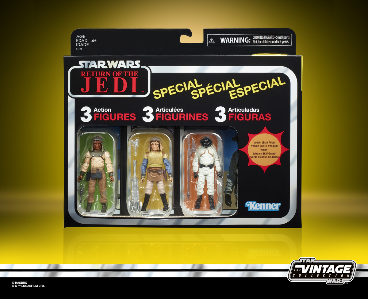 Star Wars The Vintage Collection Tatooine Skiff 3 75 Inch 3 Pack In Pck 1