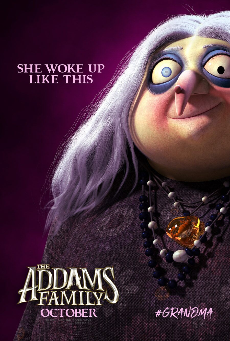 The Addams Family character posters introduce the creepy, kooky clan