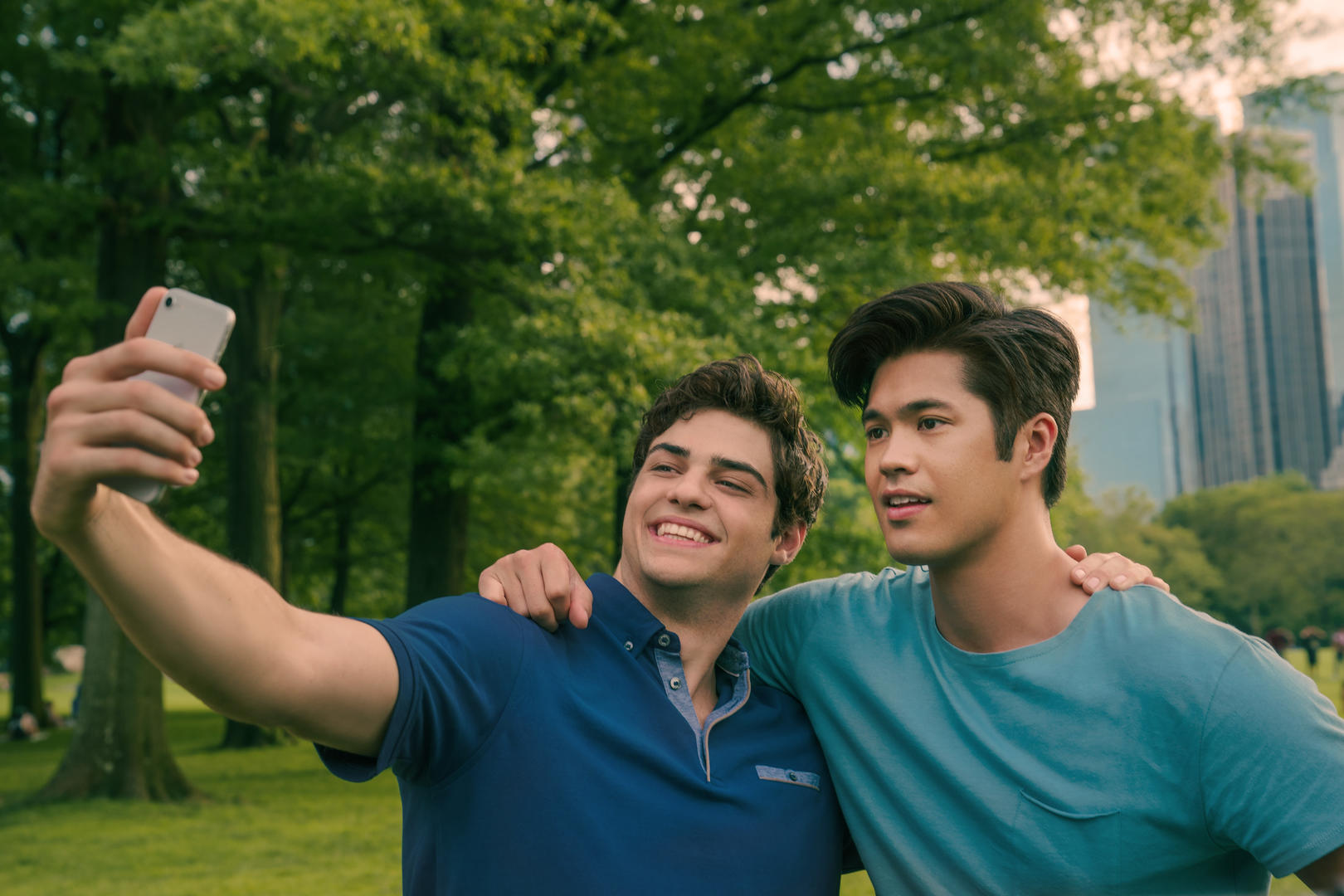 TO ALL THE BOYS IVE LOVED BEFORE 3.  Noah Centineo as Peter Kavinsky, Ross Butler as Trevor, in TO ALL THE BOYS IVE LOVED BEFORE 3. Cr. Sarah Shatz / Netflix Â© 2020