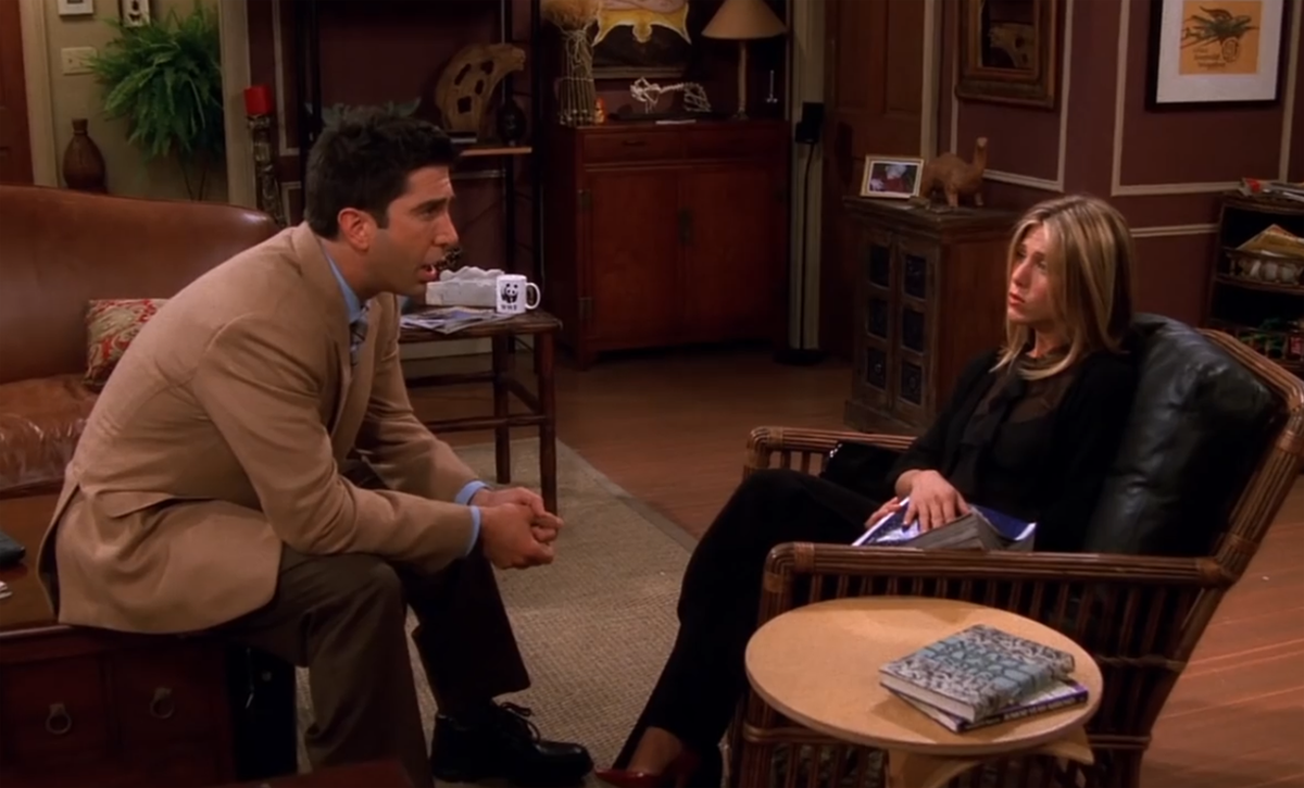 Friends, Season Eight Episode Three: “The One Where Rachel Tells Ross”