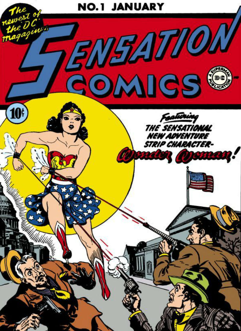 Wonder Woman's First Comic Book Cover